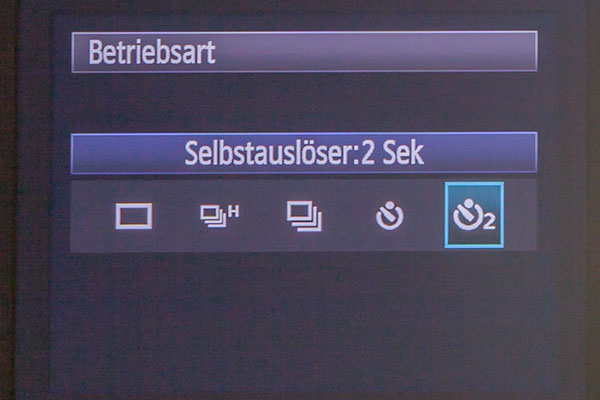 2 Sekunden-Selbstauslöser